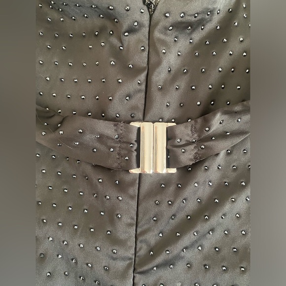 Black sequin halter oh Polly mini dress - Picture 4 of 5